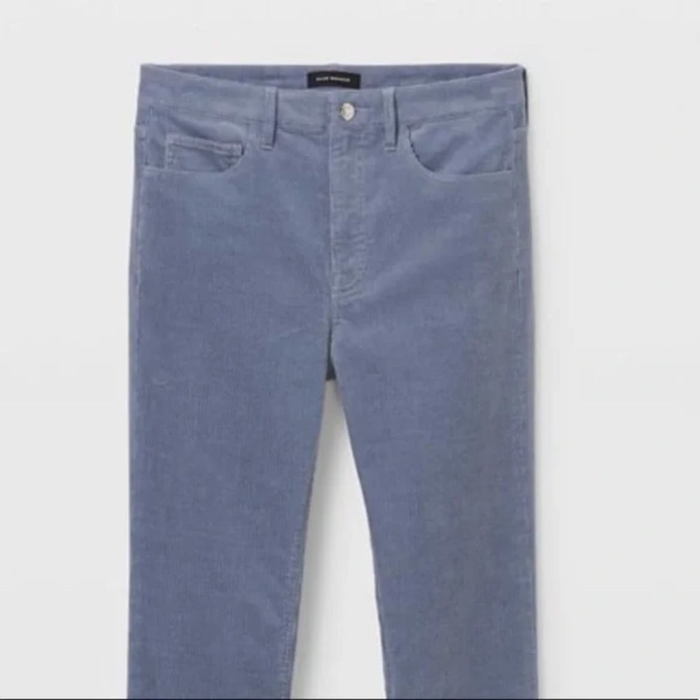 CLUB MONACO High Rise Skinny Corduroy Jeans in Blue Size 25 New Ultra Soft NWT - Picture 6 of 7